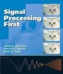 Cover of signal processing first