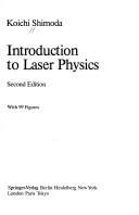 Cover of Introduction to Laser Physics