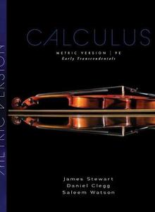 Cover of Calculus Early Transcendentals metric version