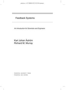 Cover of Feedback Systems, An Introduction for Scientists and Engineers